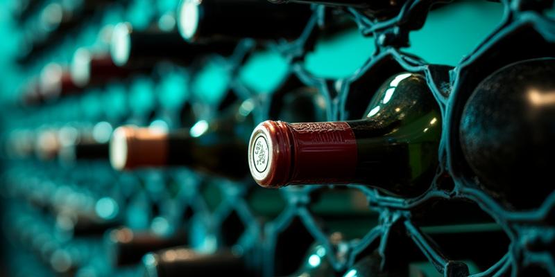 Cellared wine collection in a secure private vault