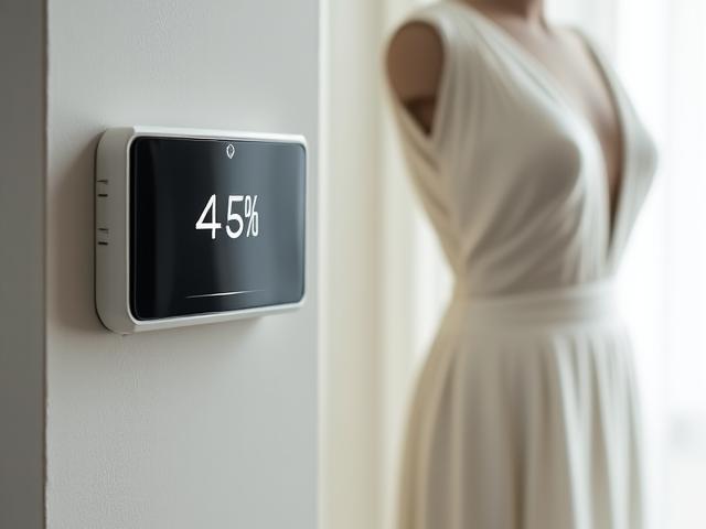 Climate controlled storage protecting high-end fashion