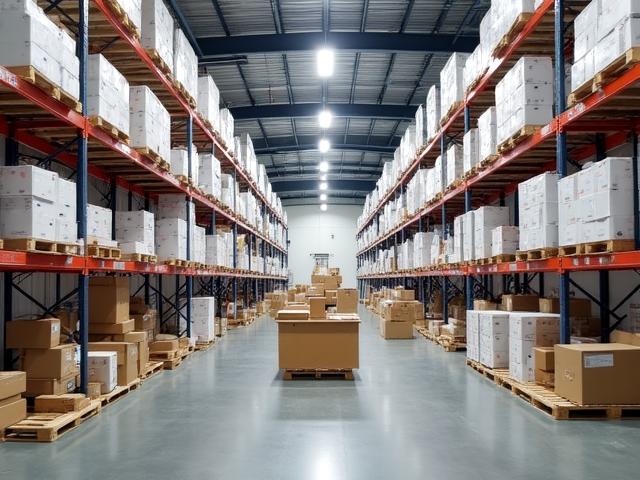 Efficient e-commerce fulfillment center inside a premium storage unit
